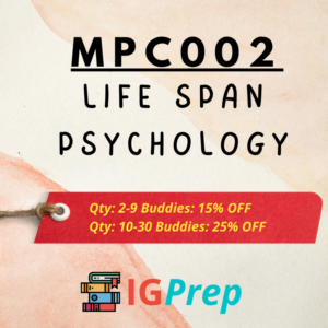 MPC002-Life Span Psychology for IGNOU MA Psychology(MAPC)