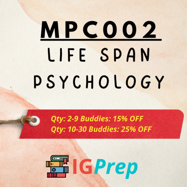 Mpc002-Life Span Psychology For Ignou Ma Psychology(Mapc)