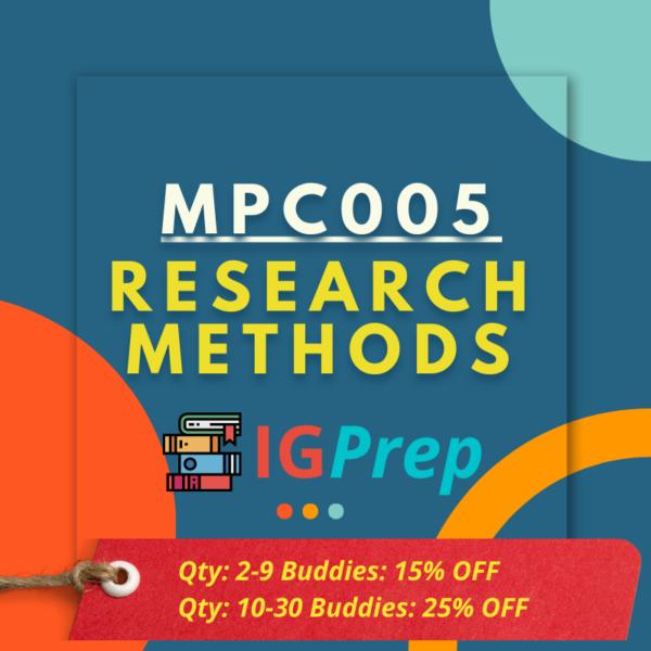 Mpc005-Research Methods For Ignou Ma Psychology(Mapc)