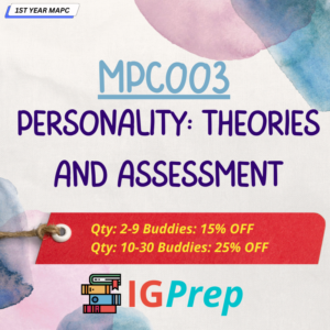 MPC003-Personality: Theories and Assessment