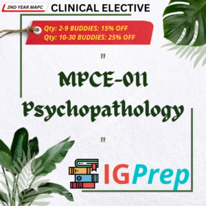 MPCE011-Psychopathology -IGNOU MA PSYCHOLOGY