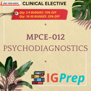 MPCE012-Psychodiagnostics -IGNOU MA PSYCHOLOGY