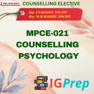 MPCE021-Counselling Psychology for IGNOU MA Psychology(MAPC)