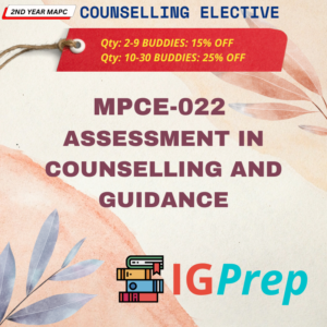 Mpce022-Assessment In Counselling And Guidance For Ignou Ma Psychology(Mapc)